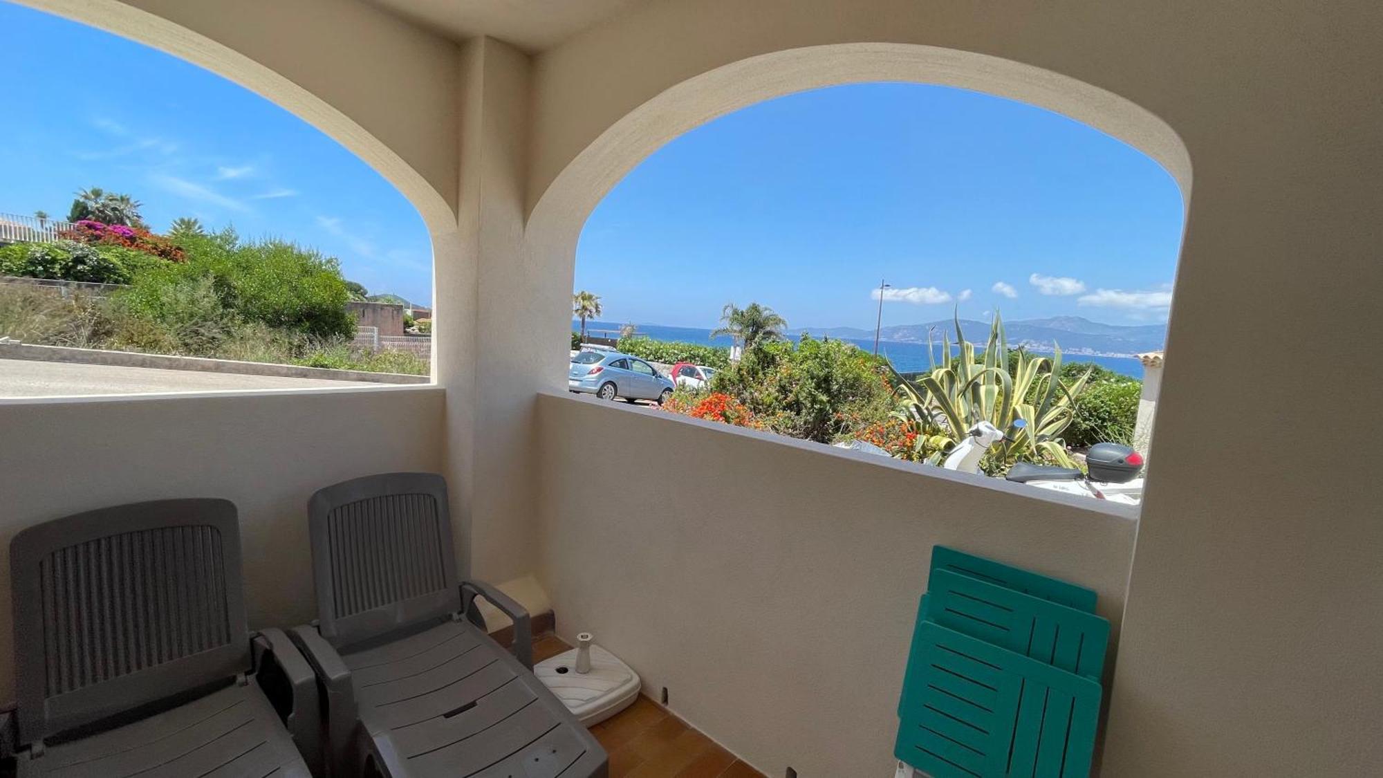 Vue Mer Panoramique Plage 50M Porticcio Corse Exterior photo